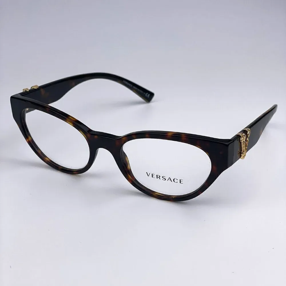 SALE! NEW Versace VE3282 108 Dark Havana Cat Eye Women Eyeglasses